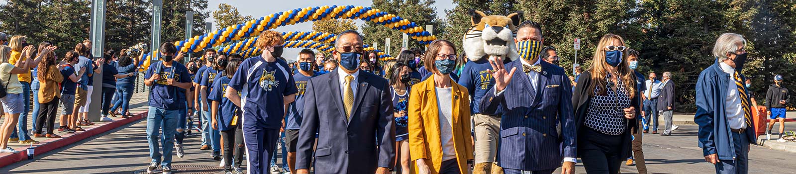 Bridge crossing with the chancellor in 2021