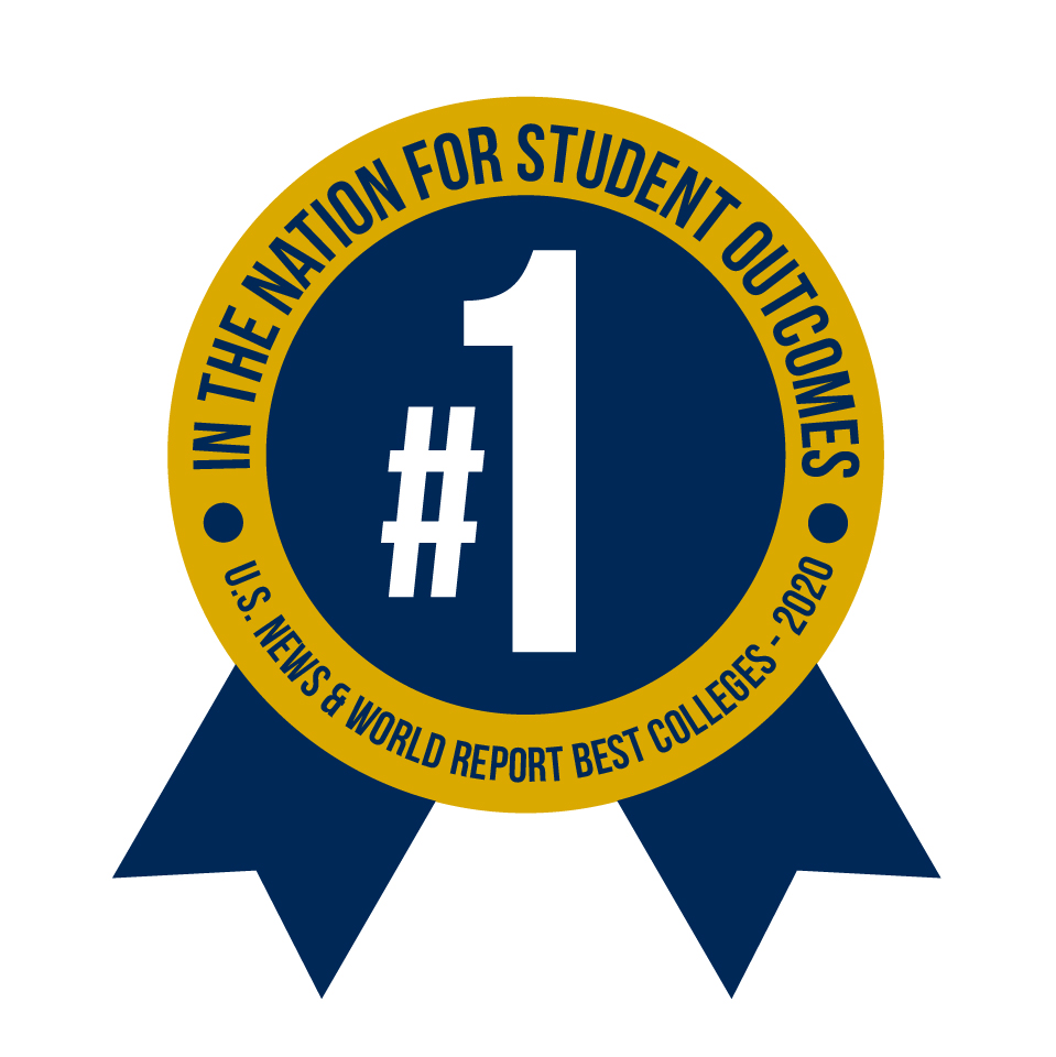 Ranked one in the nation for student outcomes