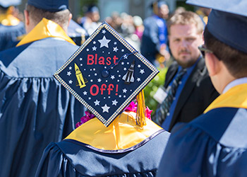 About 300 undergraduate and graduate students are eligible to participate in Fall Commencement. 