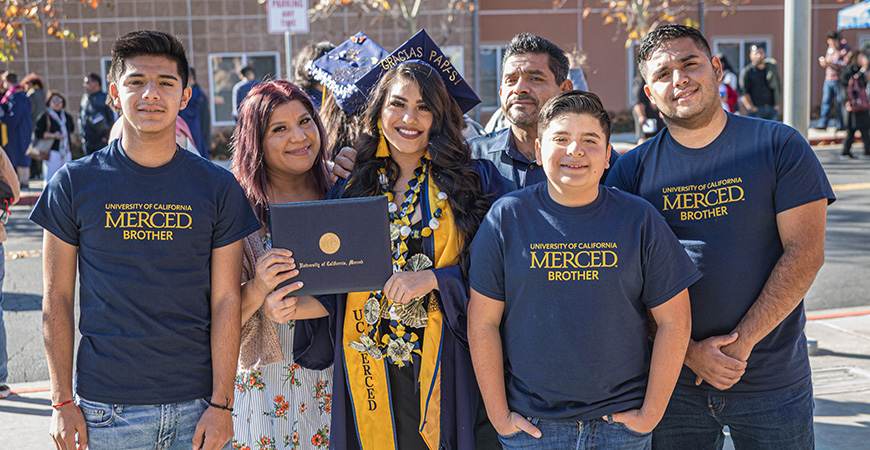 Family and friends of the newest UC Merced graduates gathered at Joseph Edward Gallo Recreation and Wellness Center last weekend for Fall Commencement.