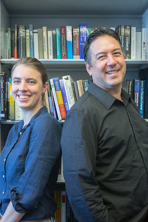 Professors Carolyn Dicey Jennings and Jeffrey Yoshimi