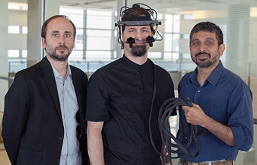 Professors Carpin, Spivey and Balasubramaniam (from left) are collaborating on a new NSF-funded project.