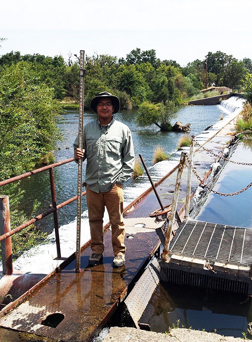 Alumnus Stephen Ho works for Merced Irrigation District’s engineering department overseeing water management instrumentation. 