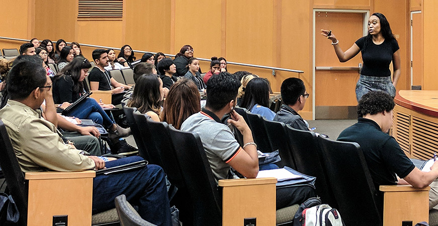 Twitter's Trier-Lynn Bryant speaks to first-generation students about what makes them unique in today's workplace. 