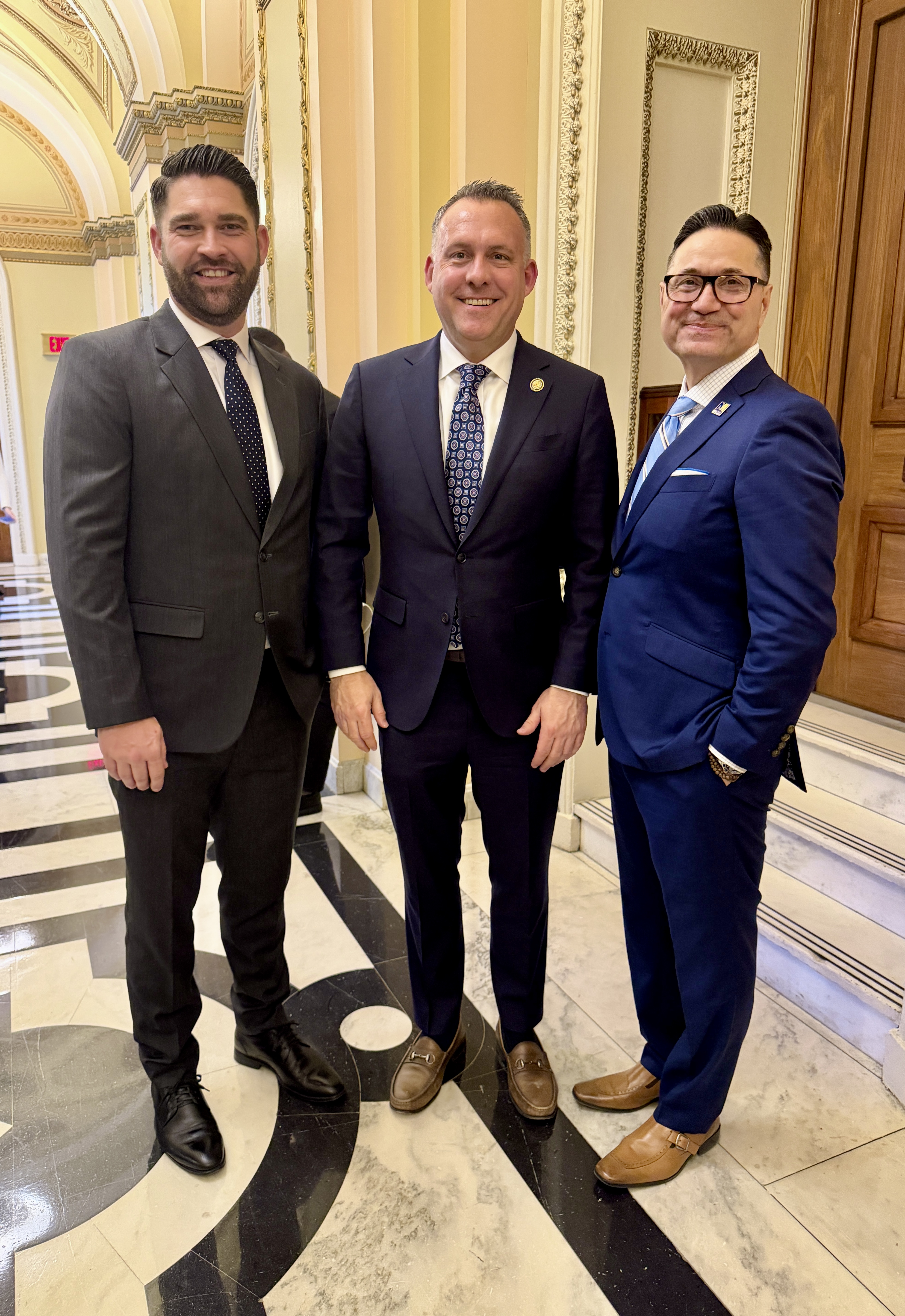Madera County Supervisor Jordan Wamhoff and Rep. Adam Gray (CA-13) and Chancellor Muñoz