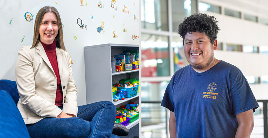 UC Merced Professor Rose Scott, student Narciso Martinez Solorio