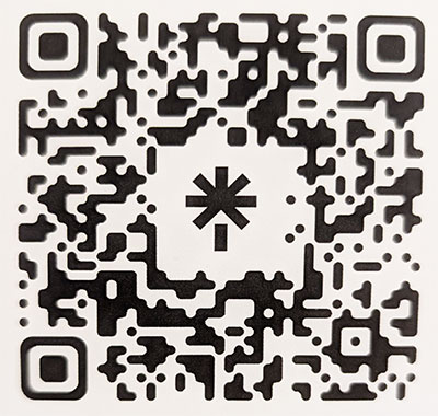 QR code for soundscape exhibit clips of oral histories