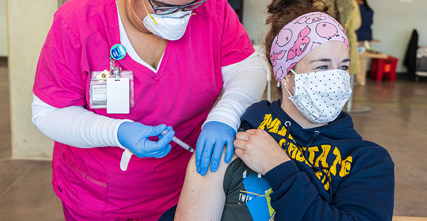 UC Merced, in collaboration with Merced County Department of Public Health and UC Health, rolled out its COVID-19 vaccination program Feb. 5.